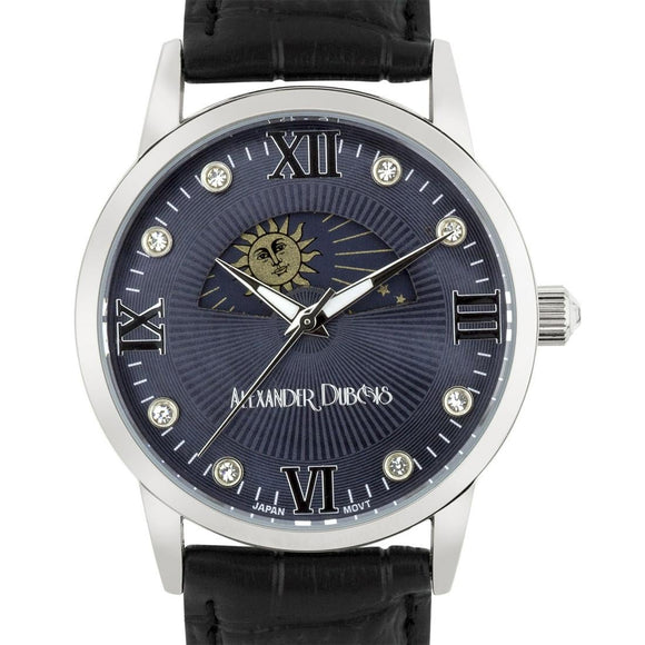 Alexander Dubois New Casual Moon Phase Dial Ladies Leather Watch