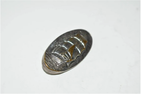 Vintage Sterling Silver Down Easter Sailing Ship Pin Brooch