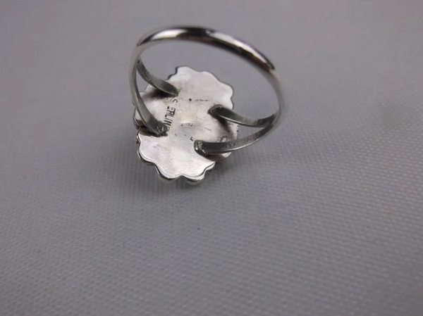 Navajo Freda Martinez Sterling Silver Lapis Ring