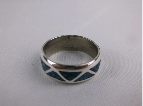 Sterling Turquoise Band Ring