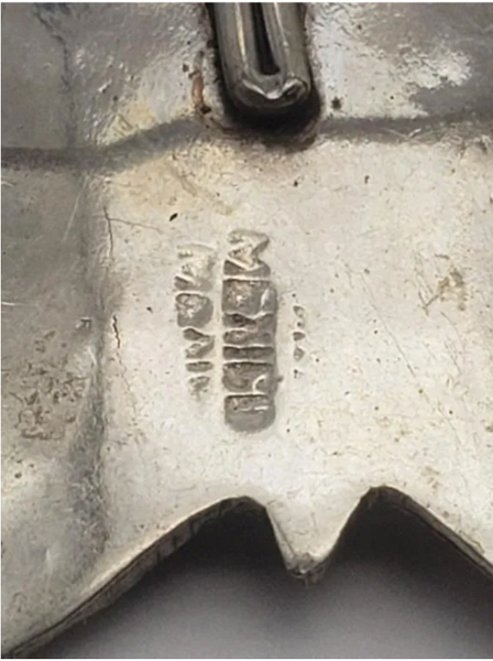 Sterling Silver Abalone Butterfly Pin Brooch