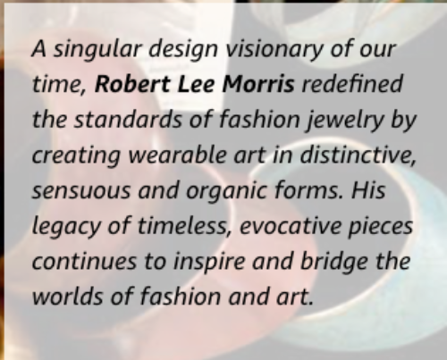 Description Robert Lee Morris Studio Dangle Earrings