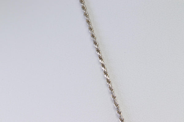 Fine Frolicking Sterling Silver Double Dolphin 23" Necklace