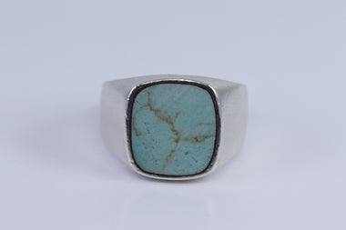 Vintage 925 Sterling Silver Turquoise Ring - Size 6