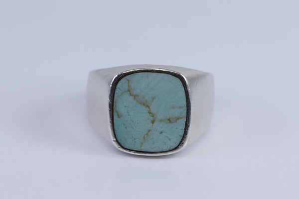 Vintage 925 Sterling Silver Turquoise Ring - Size 6
