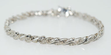 Luxury Classic 925 Sterling Silver Chain Bracelet 7.5"