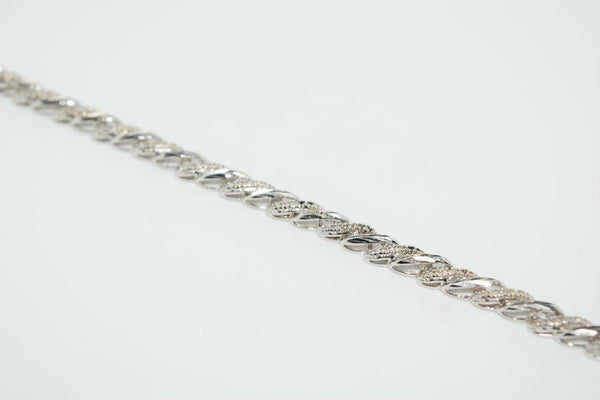 Luxury Classic 925 Sterling Silver Chain Bracelet 7.5"