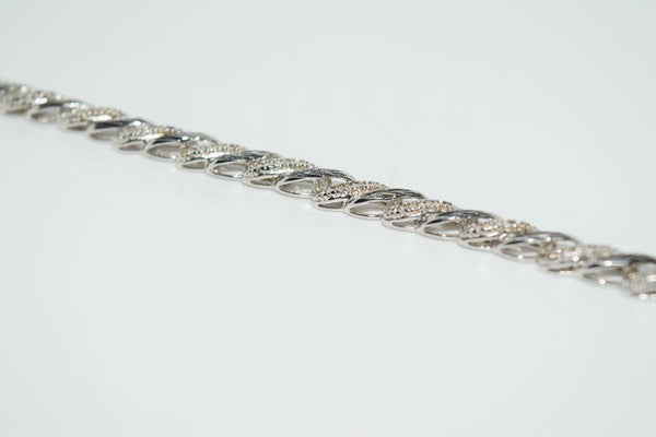 Luxury Classic 925 Sterling Silver Chain Bracelet 7.5"