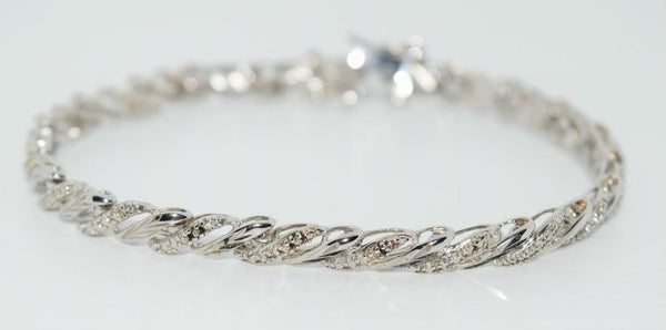 Luxury Classic 925 Sterling Silver Chain Bracelet 7.5"