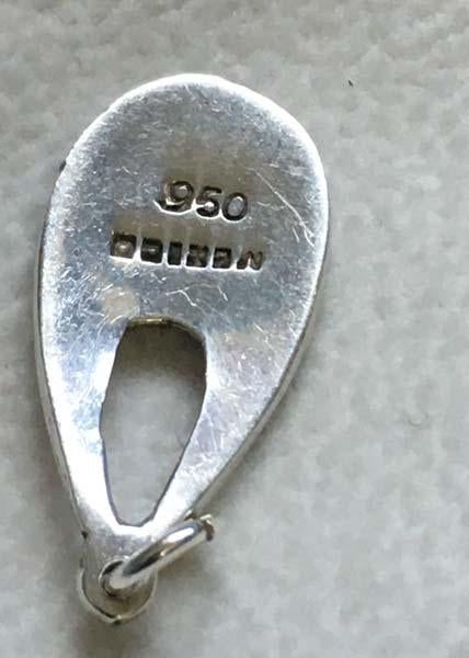 Native Mexican American 950 Sterling Silver Abalone Pendant