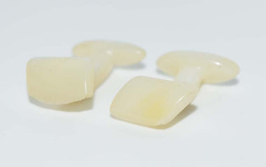 Men's Rare Antique Carved Mother of Pearl Shell Cufflinks