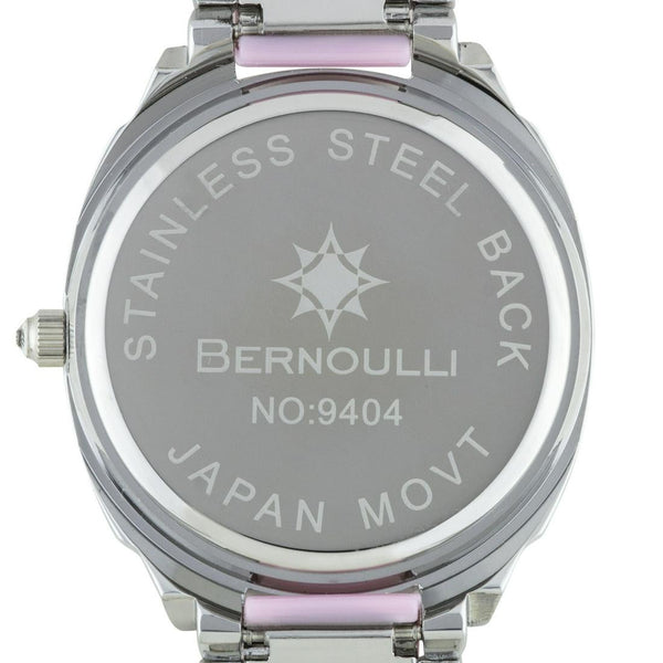 Bernoulli Casual Crystal Bezel Ladies Watch Pink