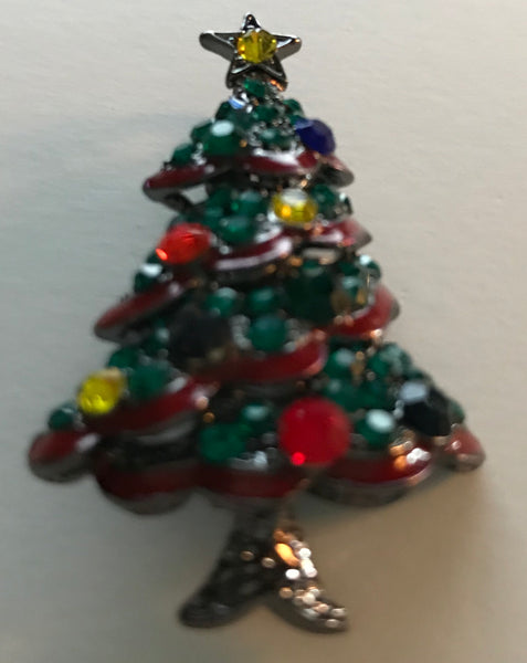 Christmas Tree Pins Brooches for the Holidays