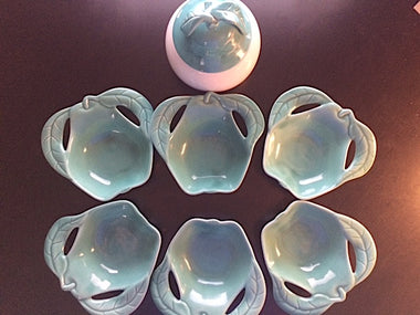 Vintage Antique Enchanto Apple Designed 7-Piece Bowl Set