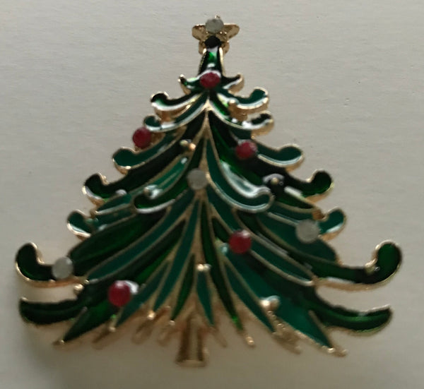 Christmas Tree Pins Brooches for the Holidays