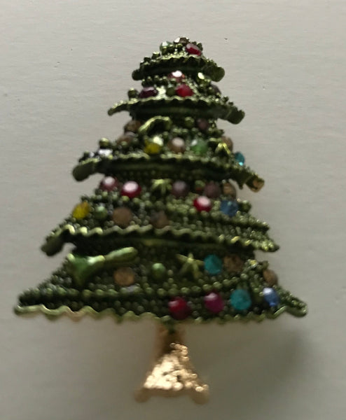 Christmas Tree Pins Brooches for the Holidays