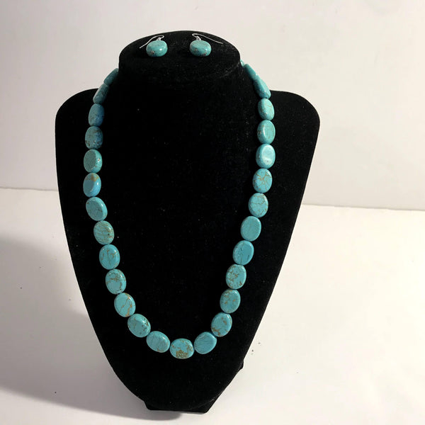 Turquoise Necklace & Earrings