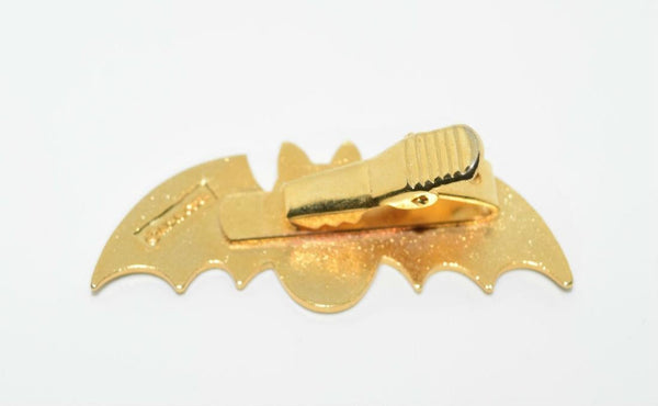 Batman Vintage Hallmark Gold Finish Bat Tie Clip