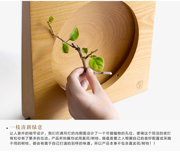 Modern Japanese Creative Full Moon bedside Table Light - Asia Home Gifts