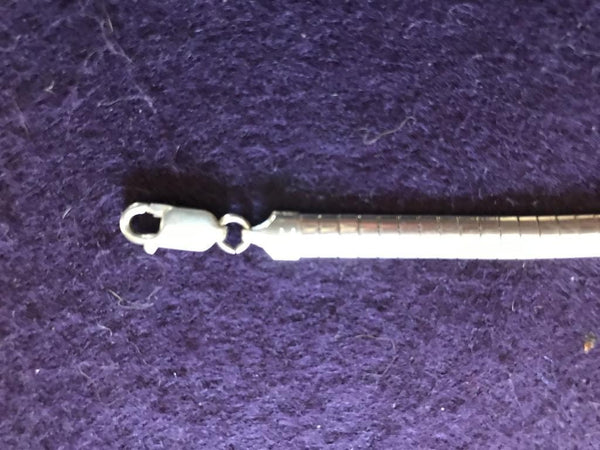 Italian Sterling Silver Classic Design Omega Bracelet