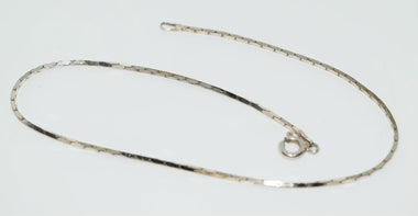 Italian Sterling Silver Chain Link Bracelet 10"