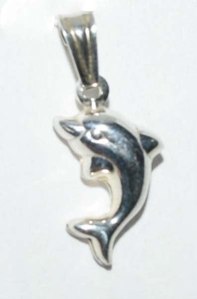 Italian Sterling Silver Dolphin Pendant