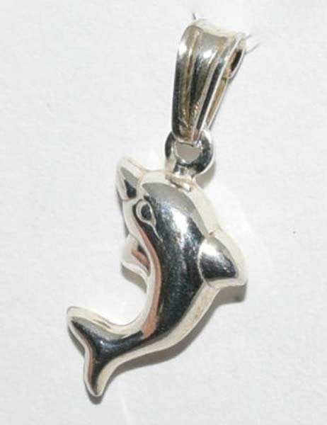 Italian Sterling Silver Dolphin Pendant
