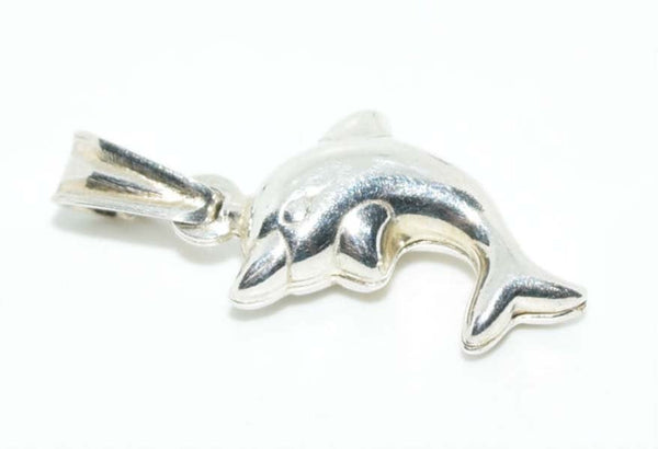 Italian Sterling Silver Dolphin Pendant