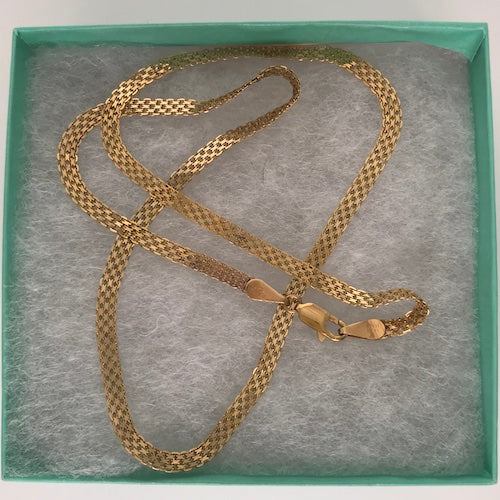 14k Mesh Gold Necklace