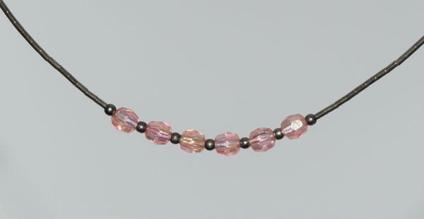 Liquid Sterling Silver Crystal Bead Necklace