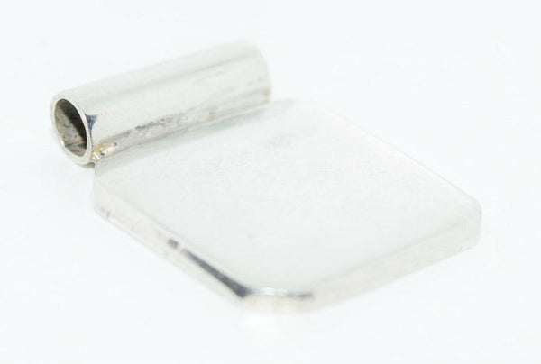 Mexico Sterling Silver Square Slide Pendant
