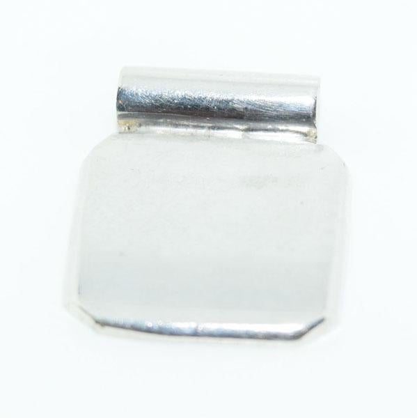 Mexico Sterling Silver Square Slide Pendant