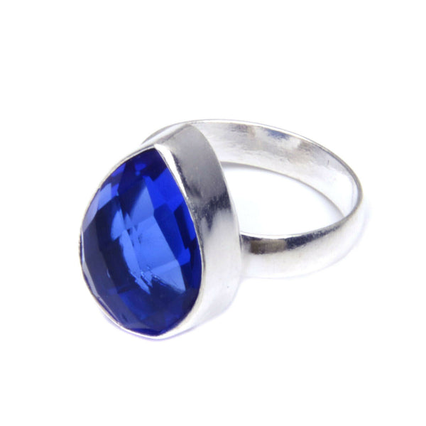 Tanzanite Posh Pendant Necklace, Ring & Earrings Set Handmade