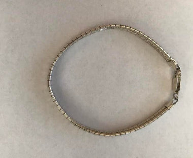Italian Sterling Silver Classic Design Omega Bracelet