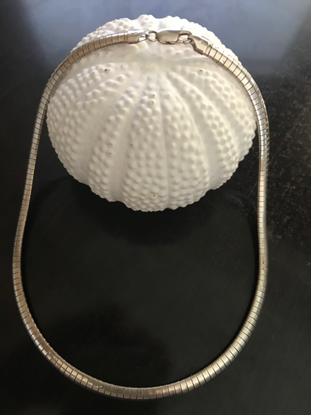 Omega 6mm Sterling Necklace