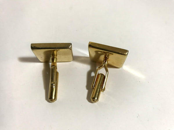 Men's Pair of Blue Striped Enamel Austria Cufflinks