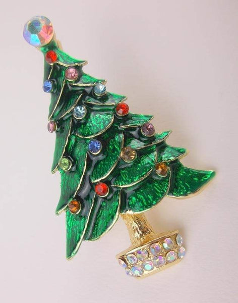 Christmas Tree Pins Brooches for the Holidays - Asia Home Gifts