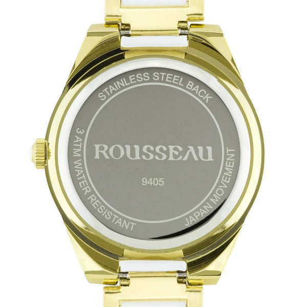 Rousseau Elegant Enamel Insert Link Ladies Watch