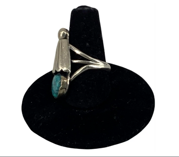 Handmade Artisan Sterling Silver Southwestern Turquoise Designer Ring