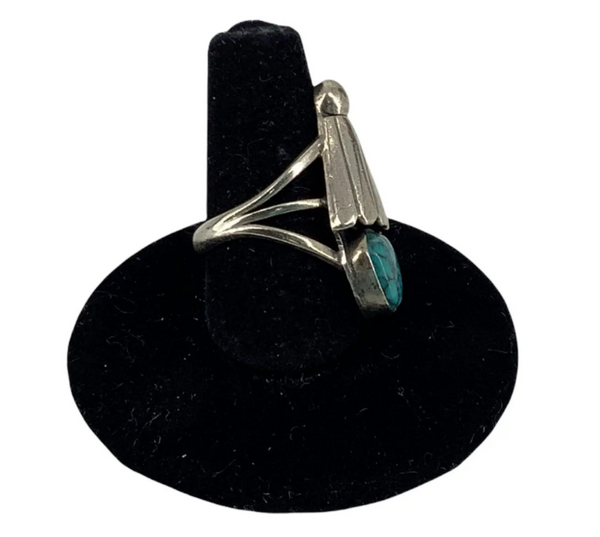 Handmade Artisan Sterling Silver Southwestern Turquoise Designer Ring
