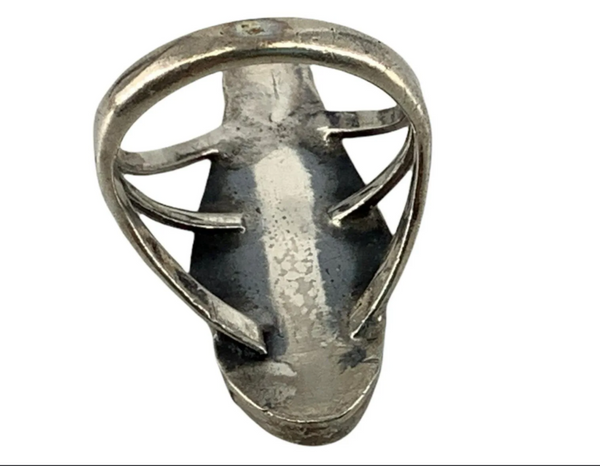 Handmade Artisan Sterling Silver Southwestern Turquoise Designer Ring