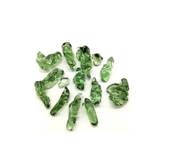 Sterling Silver Natural Green Amethyst 6-Stone Size 7.25 Cluster Ring