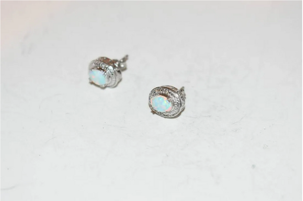 Opal earrings