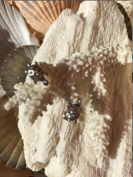 Sterling Turtle post earrings