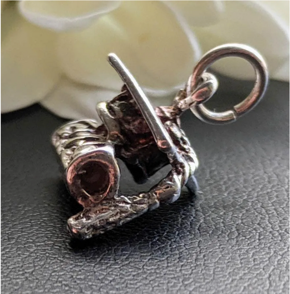 Vintage Sterling Silver Tassel Graduation Cap Charm