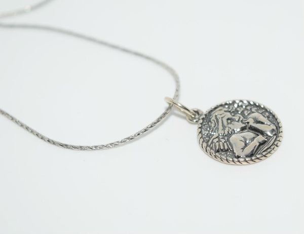 925 Shube Sterling Silver Cherub Pendant Necklace