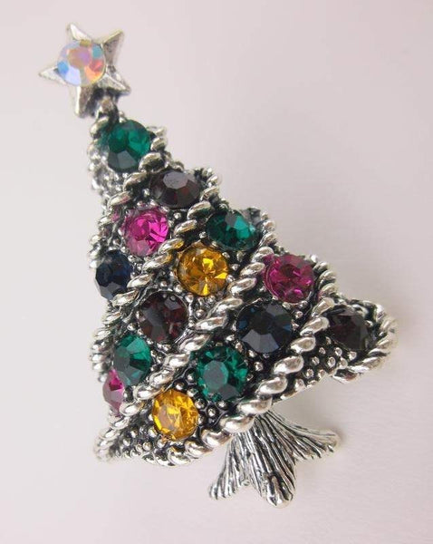 Christmas Tree Pins Brooches for the Holidays