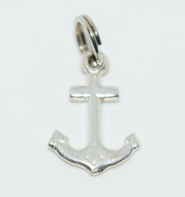 Silver Anchor Charm or Pendant for Bracelet