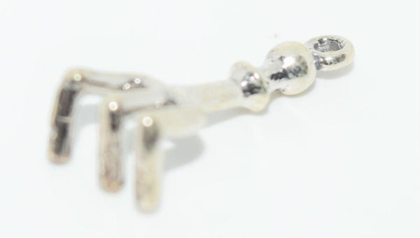 925 Sterling Silver Rake Charm