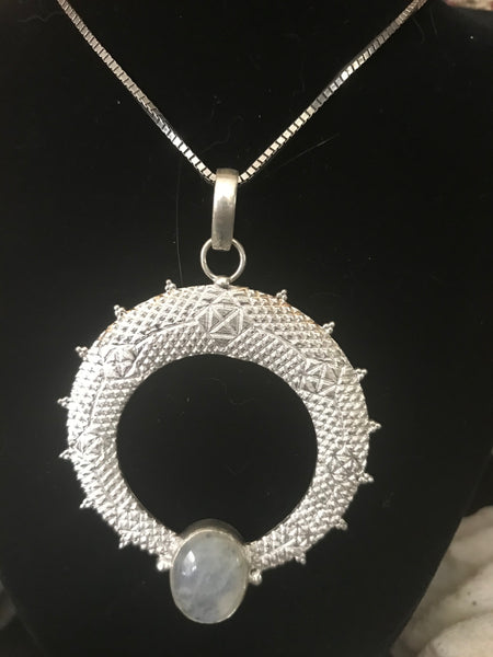 Rainbow Moonstone Shining Handmade 20" Box Chain Necklace